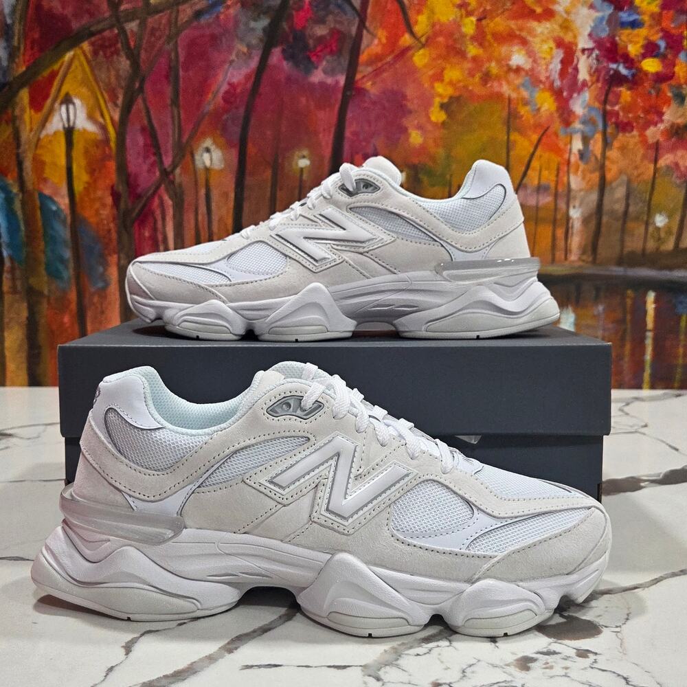 New Balance 9060 Triple White Size 10 Men's Running Shoes U906027Z